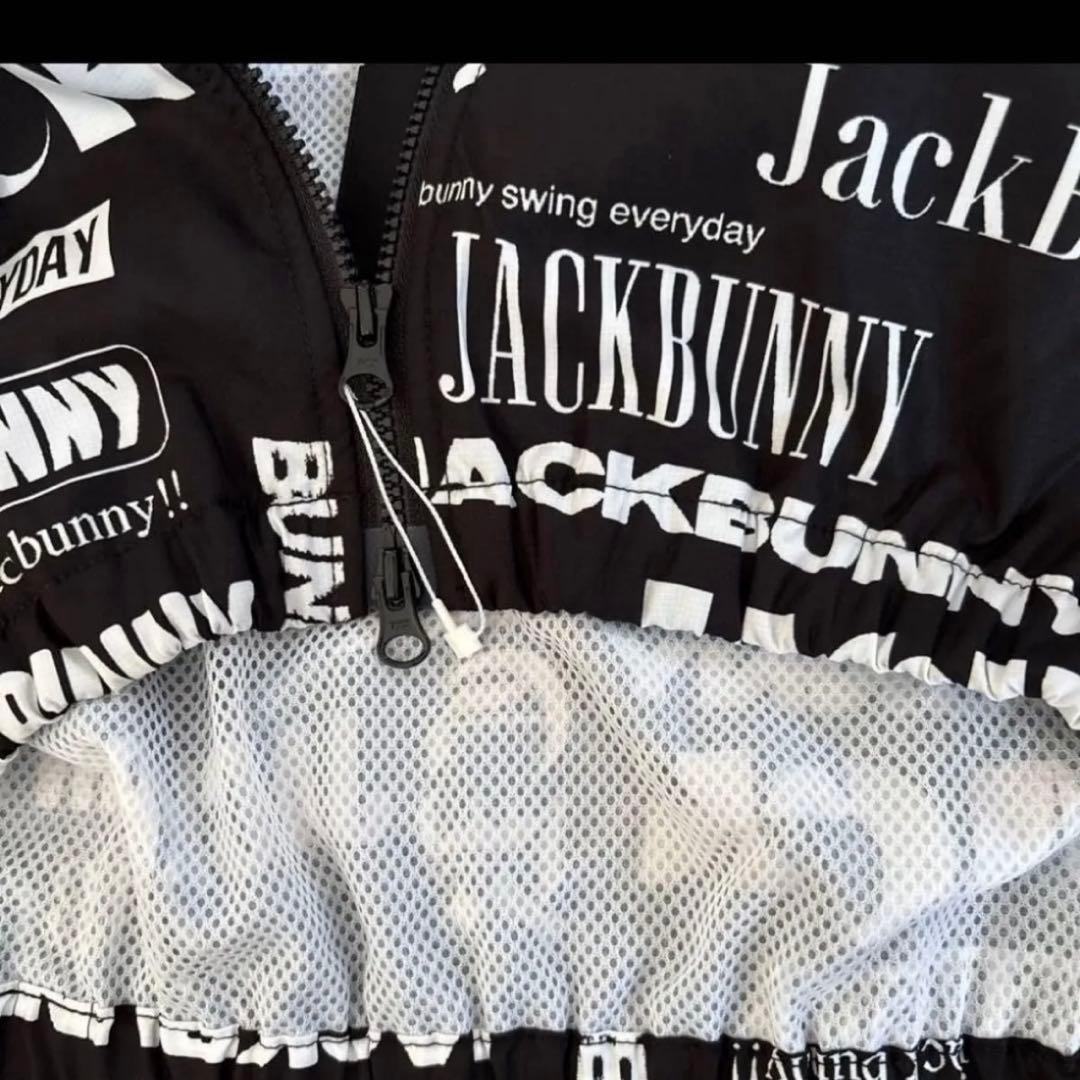 ジャックバニー　ストレッチマルチロゴタフタ　ジャンバー　パーカー★5 黒