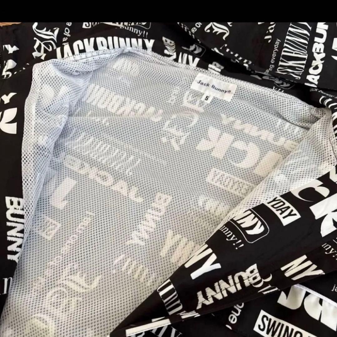 ジャックバニー　ストレッチマルチロゴタフタ　ジャンバー　パーカー★5 黒