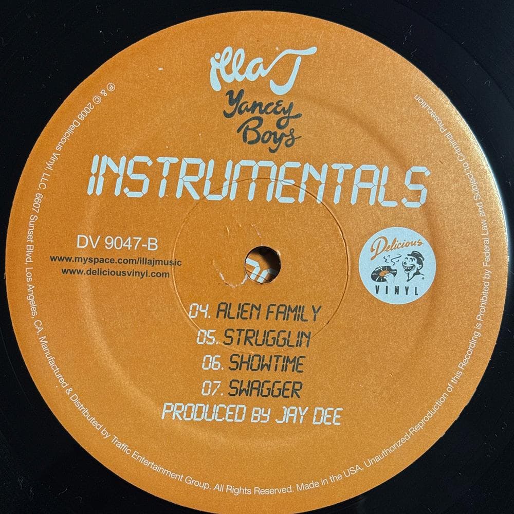 洋楽 Illa J / Yancey Boys (Instrumental) 2LP