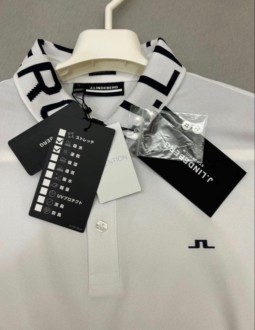 J.Lindeberg ホワイト ポロシャツ