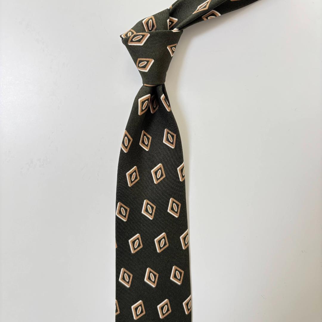 a*d様 Holliday&Brown ホリデーブラウン 小紋 プリント ネクタ